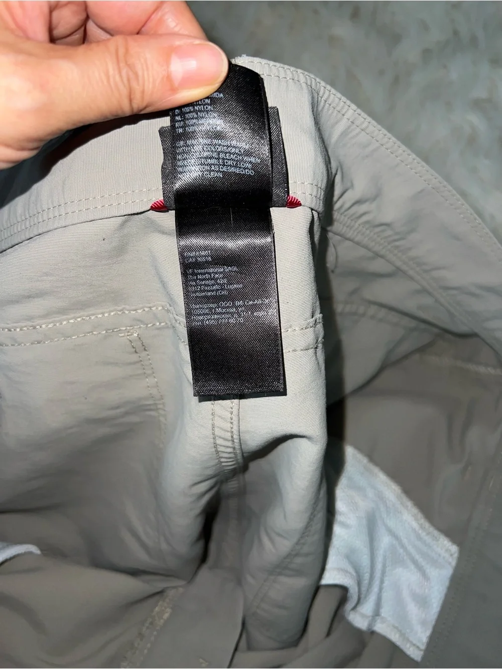 The North Face Men’s Nylon Cargo Hiking Shorts - Khaki/Gray - Size 36